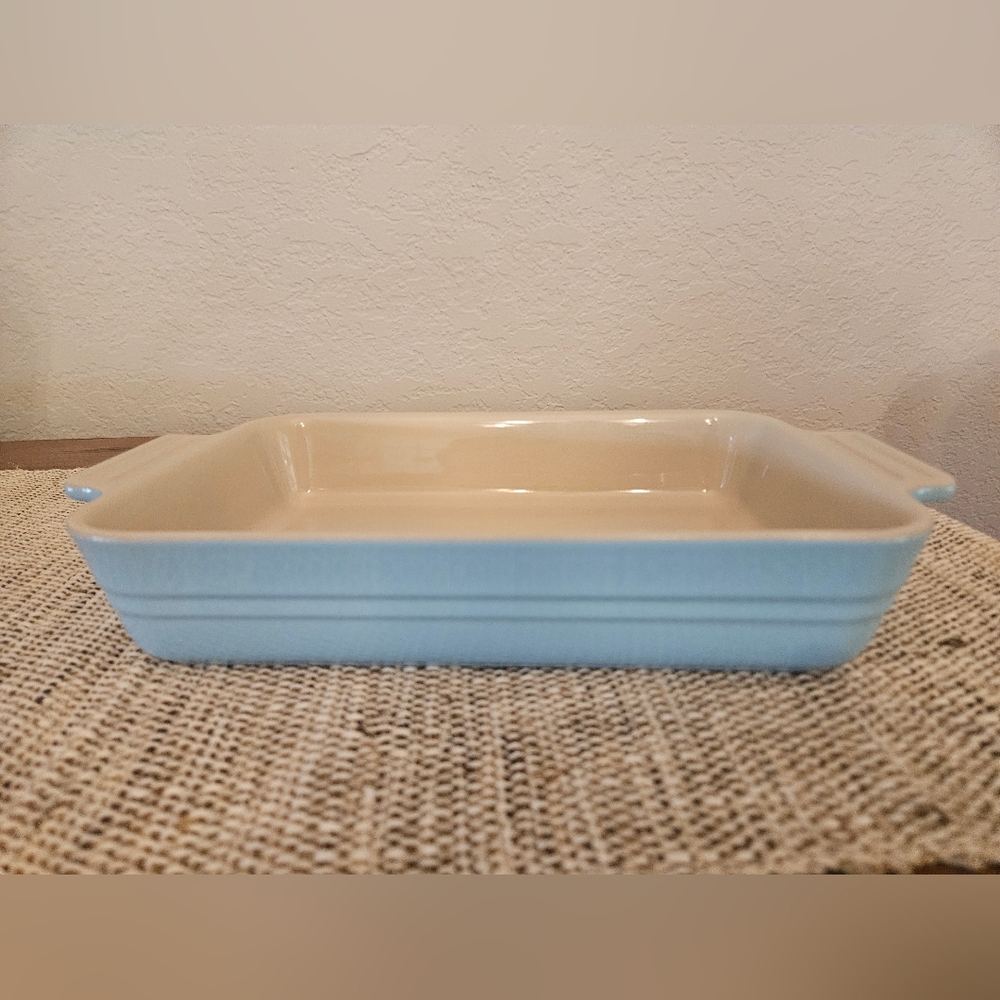 LeCreuset Baking Dish - SkyBlue rectangular 25cm